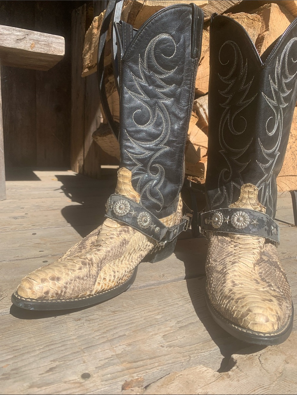 ACME western reptille skin boot python